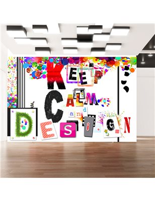 Fotomurale  Keep Calm and Design